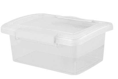 Контейнер для холодильника с защелками 0,85л 16,8х12,5х7,1см прозрачный 